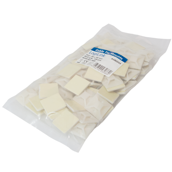 Cable Tie Mounts 28x28 mm | KAB0044 | Adhesive base for cable ties. For the structured laying of cables or hoses. - Image 4