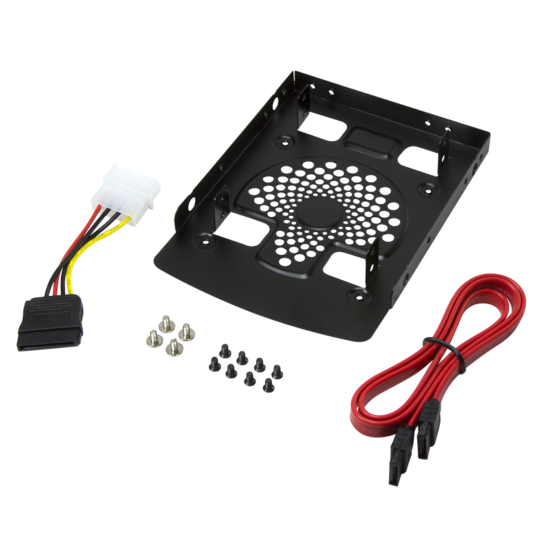 Logilink Harddisk Mounting Bracket, 2x 2.5" to 3.5" | Logilink | Dual Bracket for 2.5" HDD/SSD in 3.5" Bay - Image 3