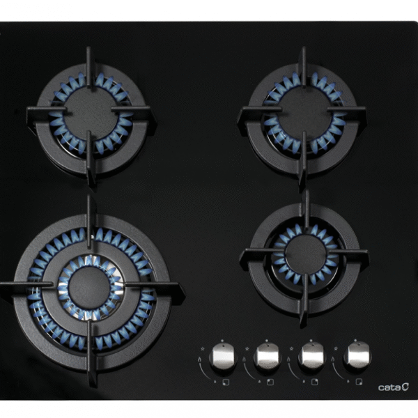 CATA | Hob | ENCIMERA CCI 6031 BK | Gas on glass | Number of burners/cooking zones 4 | Rotary knobs | Black