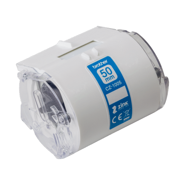 Brother | CZ-1005 | White | Full colour continuous label roll | 5 m | 5 cm