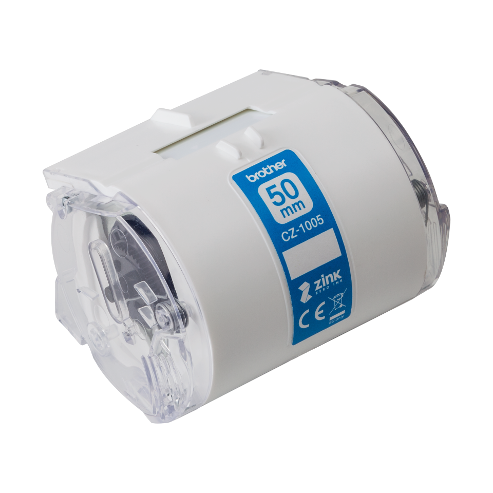 Brother | CZ-1005 | White | Full colour continuous label roll | 5 m | 5 cm