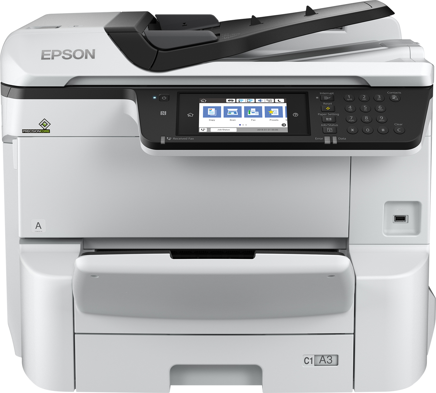 Epson Multifunctional printer | WF-C8690DWF | Inkjet | Colour | All-in-One | A4 | Wi-Fi | Grey/Black
