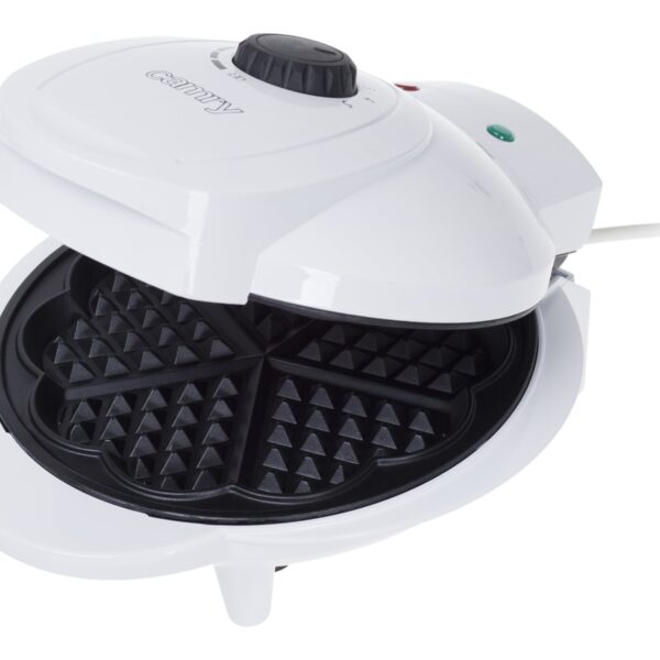 Camry | Waffle maker | CR 3022 | 1000 W | Number of pastry 5 | Heart shaped | White