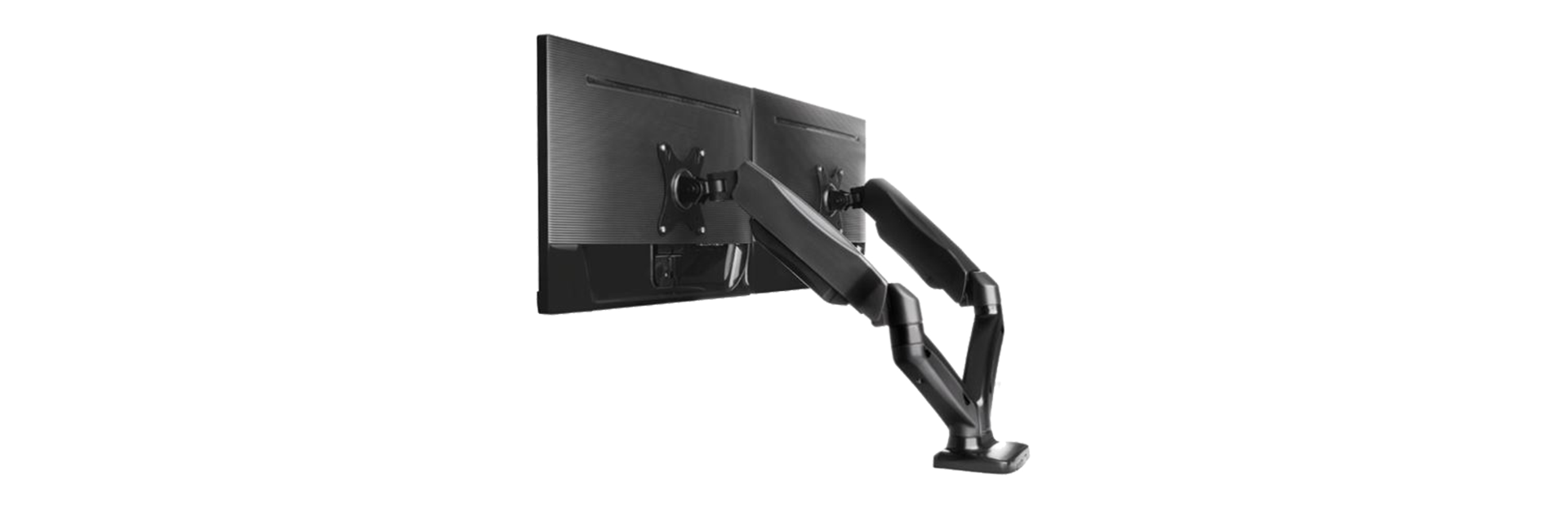ICY BOX IB-MS304-T, Monitor stand with desk mounted base, for two screens, size up to 27'' | Raidsonic - Image 8