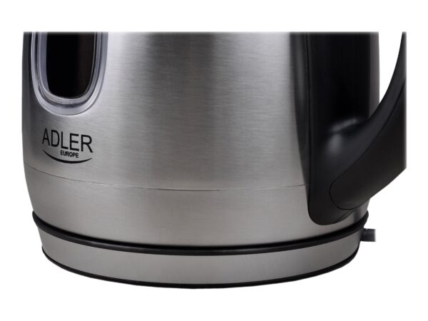 Adler | Kettle | AD 1223 | Standard | 2200 W | 1.7 L | Stainless steel | 360° rotational base | Stainless steel - Image 5
