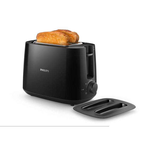 Philips | Daily collection toaster | HD2582/90 | Power 830 W | Number of slots 2 | Housing material Plastic | Black