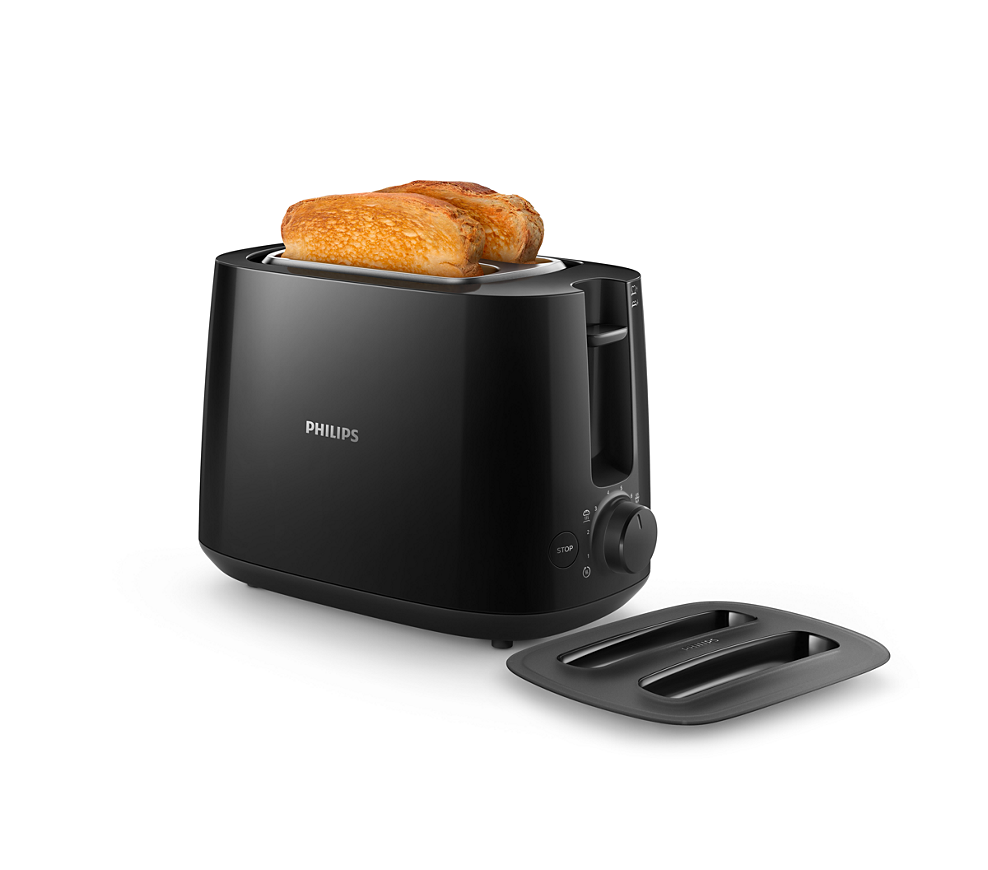 Philips | Daily collection toaster | HD2582/90 | Power 830 W | Number of slots 2 | Housing material Plastic | Black