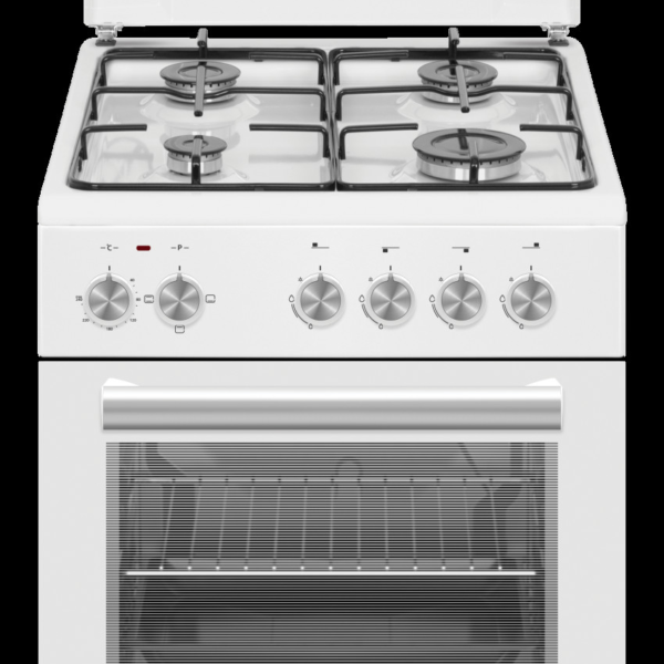 Simfer | Cooker | 4403SERBB | Hob type Gas | Oven type Electric | White | Width 50 cm | Electronic ignition | Depth 55 cm | 48 L