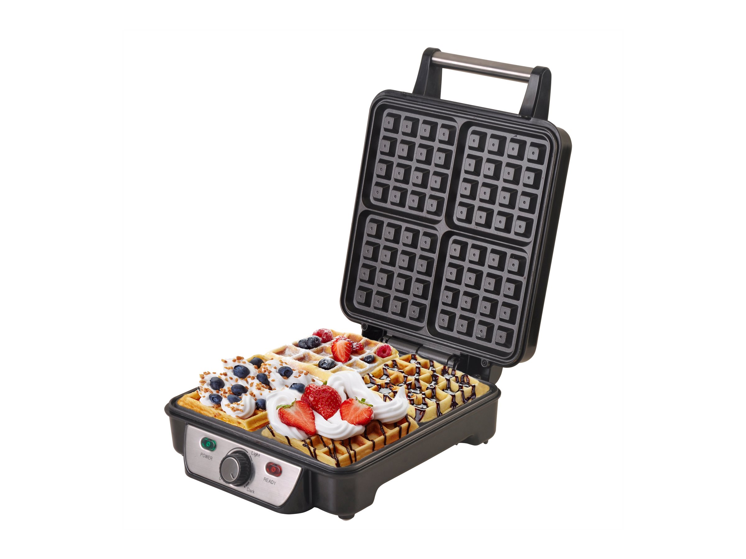 Camry | Waffle maker | CR 3025 | 1150 W | Number of pastry 4 | Belgium | Black/Stainless steel - Image 4