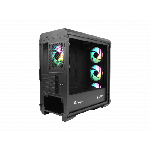 GENESIS IRID 503 ARGB Pc case, Micro tower, 2xUSB 2.0, 2x Jack, 1xUSB 3.0, Black | Genesis | IRID 503 ARGB | Black | ATX | Power supply included No - Image 11