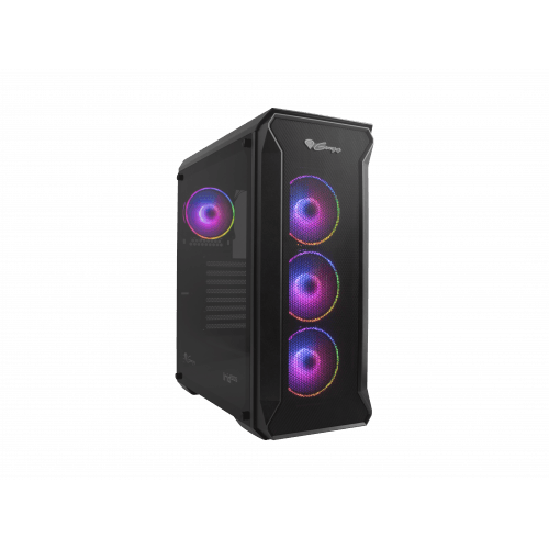 GENESIS IRID 505 ARGB Pc case, Midi tower, 2xUSB 3.0, 2xUSB 2.0, 2x Jack, Black | Genesis