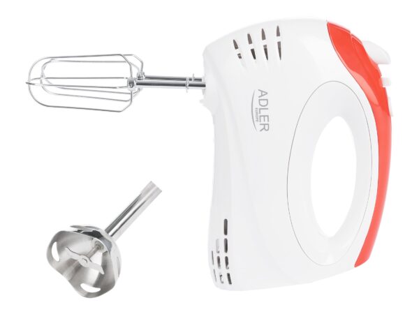 Adler | Mixer | AD 4212 | Hand Mixer | 300 W | Number of speeds 5 | Turbo mode | White - Image 3