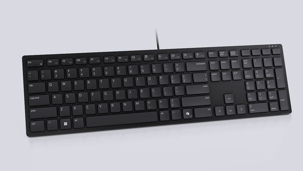 Dell | Collaboration Keyboard | KB525C | Keyboard | Wired | Russian | Black | USB-C - Image 4