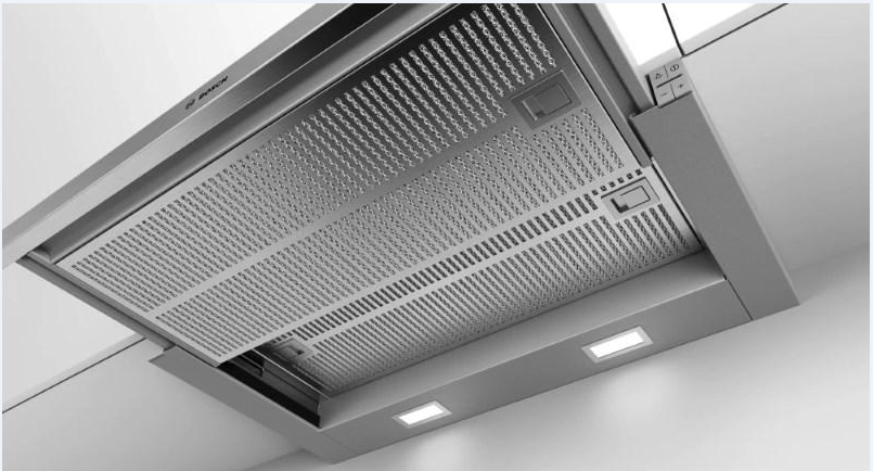 Bosch | Hood Serie 4 | DFS067A51 | Telescopic | Energy efficiency class A | Width 60 cm | 399 m³/h | Push Buttons | LED | Silver - Image 3