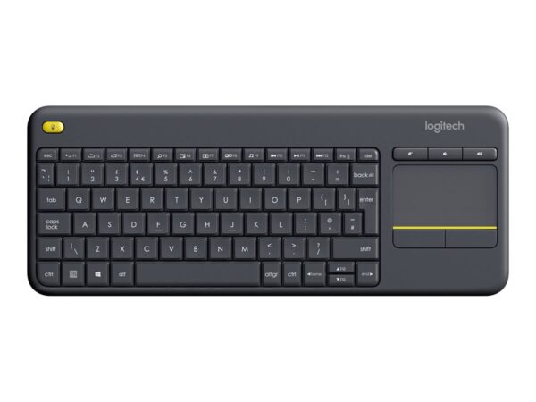 Logitech | K400 Plus | Keyboard with Trackpad | Wireless | US | Black | USB port - Image 3