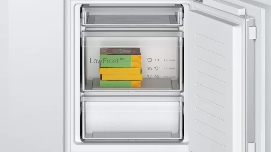 Bosch | Refrigerator | KIV86VFE1 | Energy efficiency class E | Built-in | Combi | Height 177.5 cm | Fridge net capacity 183 L | Freezer net capacity 84 L | 35 dB | White - Image 12