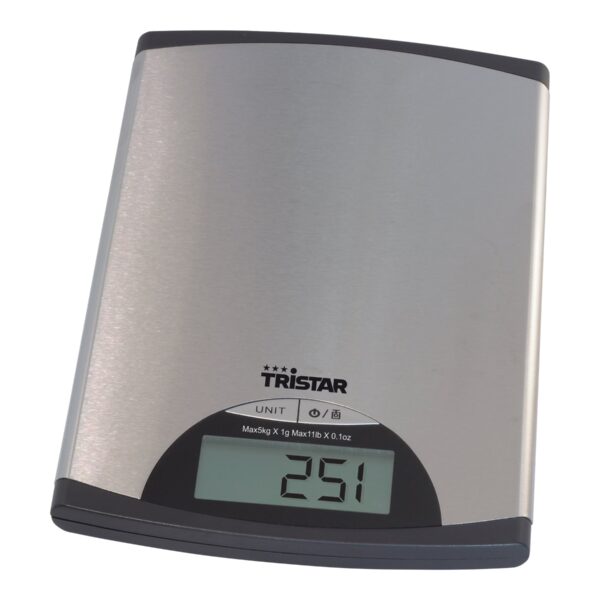 Tristar | Kitchen scale | KW-2435 | Maximum weight (capacity) 5 kg | Metallic