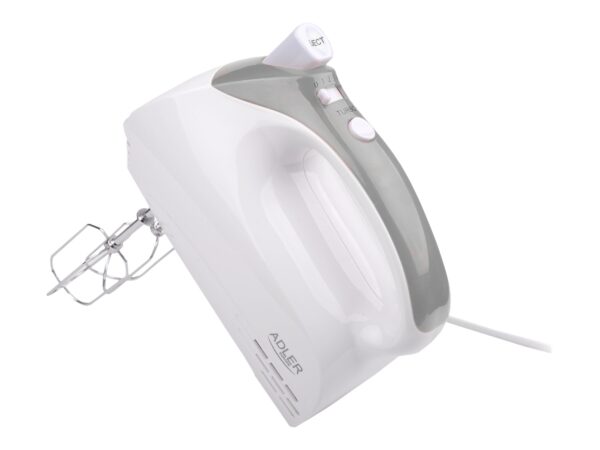 Adler | Mixer | AD 4201 g | Hand Mixer | 300 W | Number of speeds 5 | Turbo mode | White - Image 2