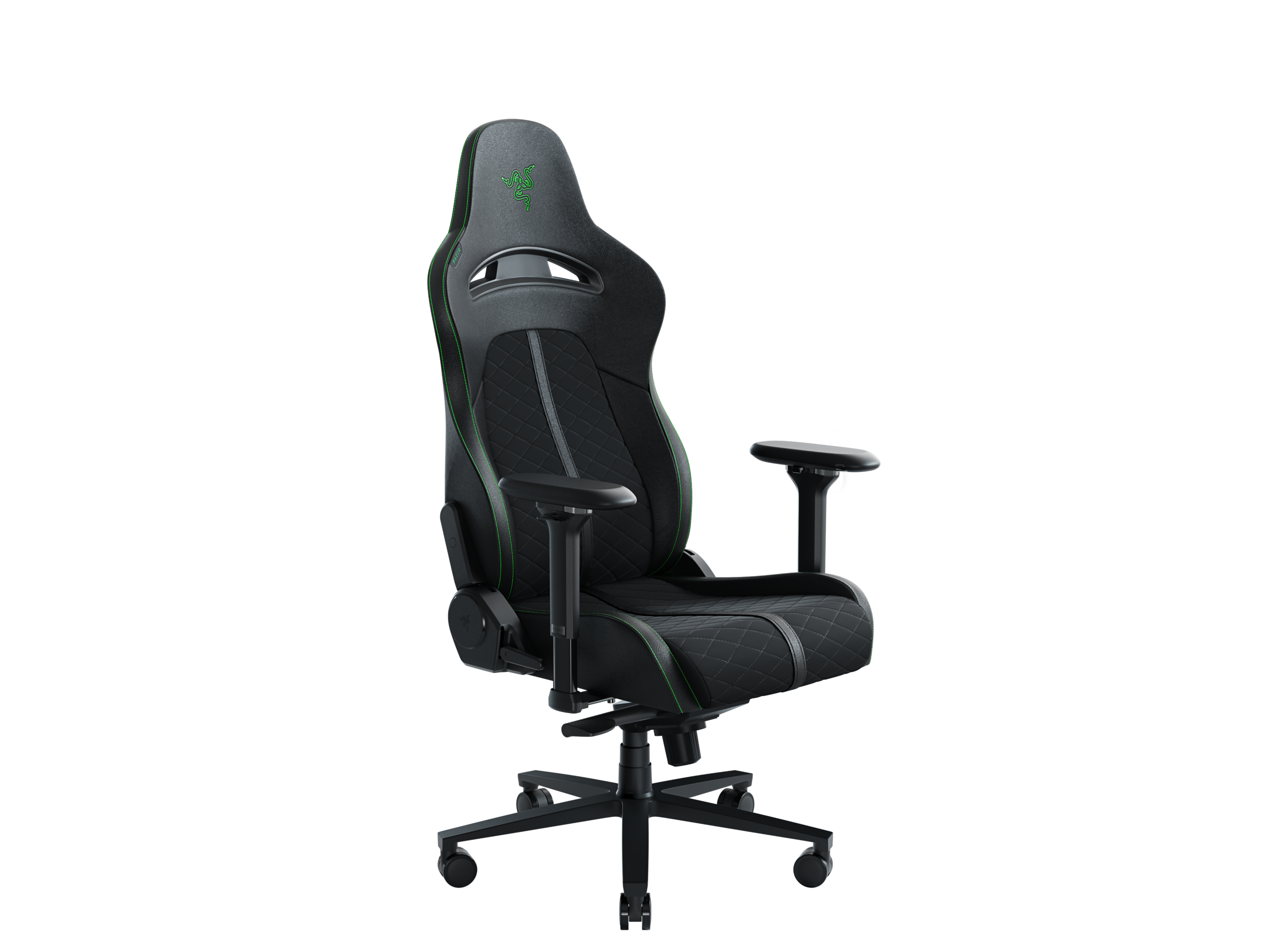 Razer Enki Gaming Chair with Enchanced Customization, Black/Green | Razer Ergonomic Gaming Chair Enki EPU Synthetic Leather; Steel; Aluminium | Black/Green - Image 3