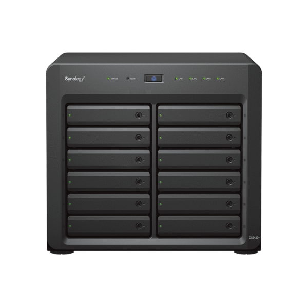 Synology | Tower NAS | DS2422+ | Up to 12 HDD/SSD Hot-Swap | AMD Ryzen | Ryzen V1500B Quad Core | Processor frequency 2.2 GHz | 4 GB | DDR4