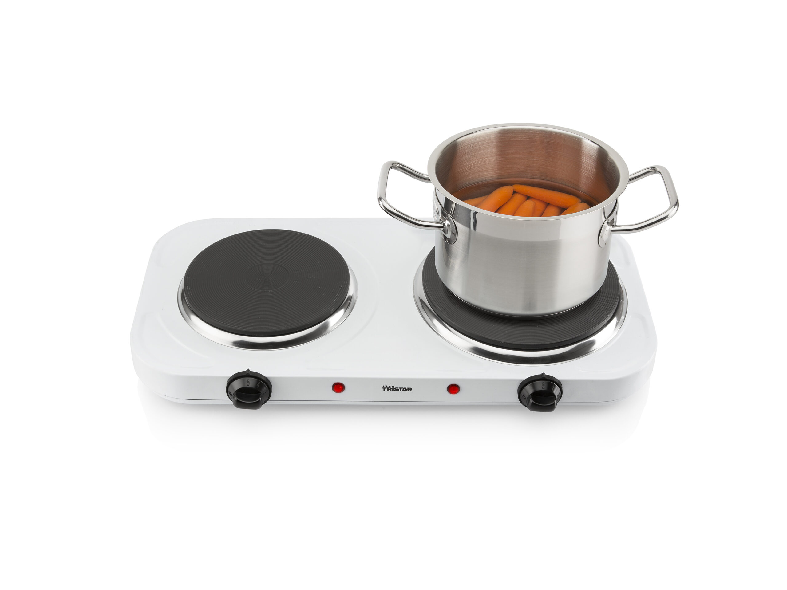 Tristar | Free standing table hob | KP-6245 | Number of burners/cooking zones 2 | Rotary | White | Electric - Image 9