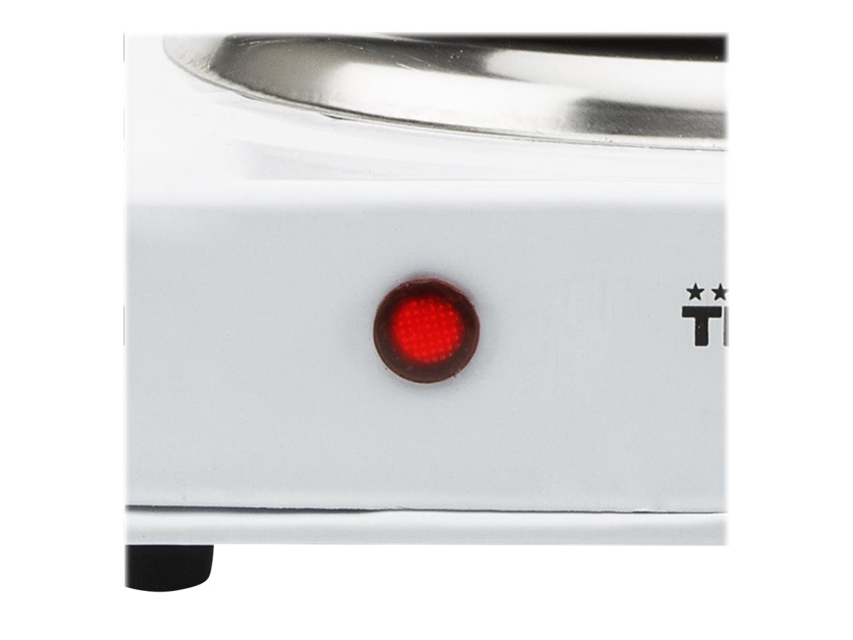 Tristar | Free standing table hob | KP-6245 | Number of burners/cooking zones 2 | Rotary | White | Electric - Image 4