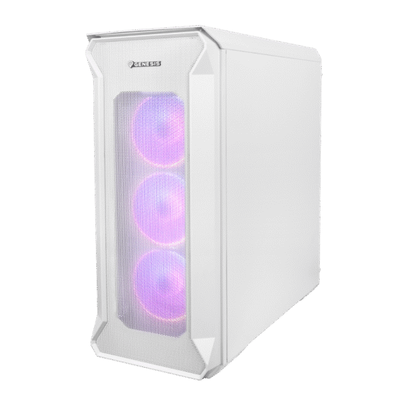 Genesis | PC Case | IRID 505 ARGB | Side window | White | Midi Tower | Power supply included No | ATX