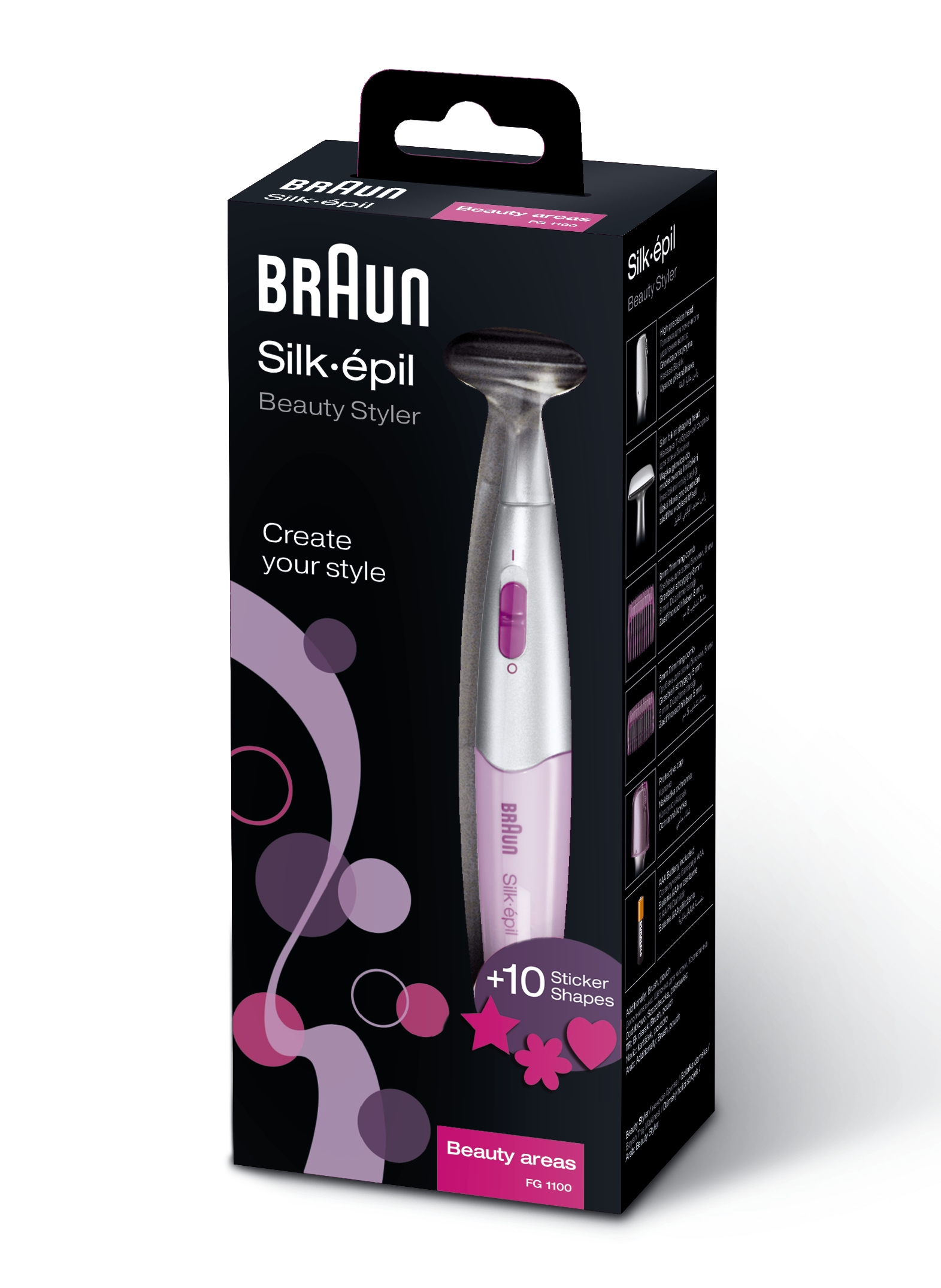 Braun | Shaver | SilkFinish FG1100 | Number of power levels 1 | AAA | Pink - Image 3
