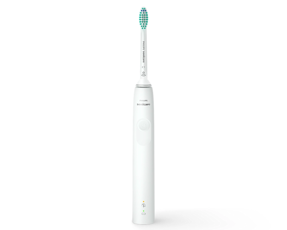 Philips | Sonic Electric Toothbrush | Sonicare 3100 series HX3675/13 | Rechargeable | For adults | Number of brush heads included 2 | Number of teeth brushing modes 1 | Sonic technology | White - Image 2