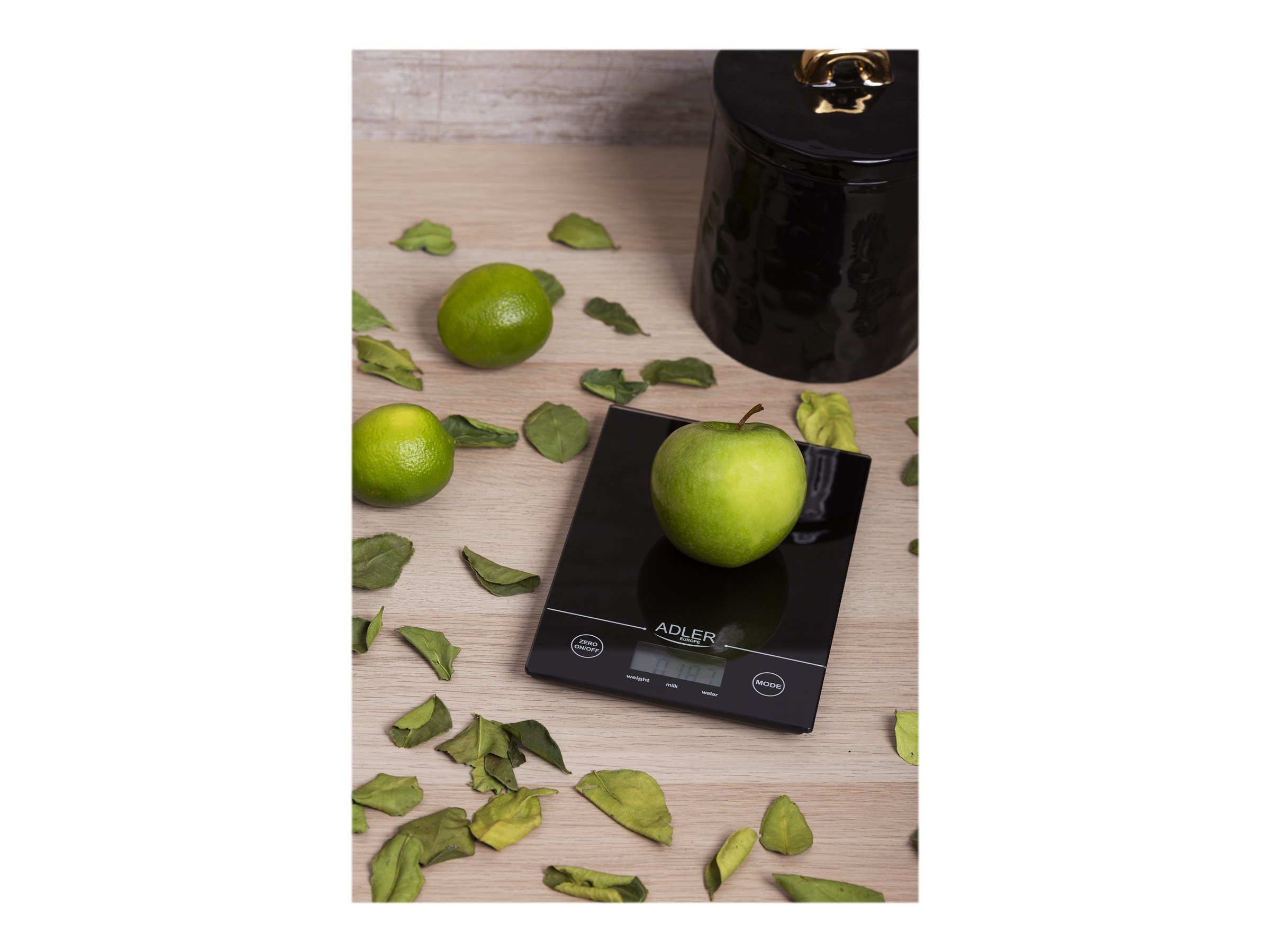 Adler | Kitchen scales | Adler AD 3138 | Maximum weight (capacity) 5 kg | Graduation 1 g | Display type LCD | Black - Image 7