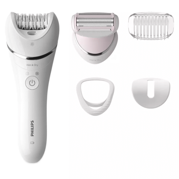 Philips | Epilator | BRE710/00 | Operating time (max) 40 min | Number of power levels N/A | Wet & Dry | White/Pink