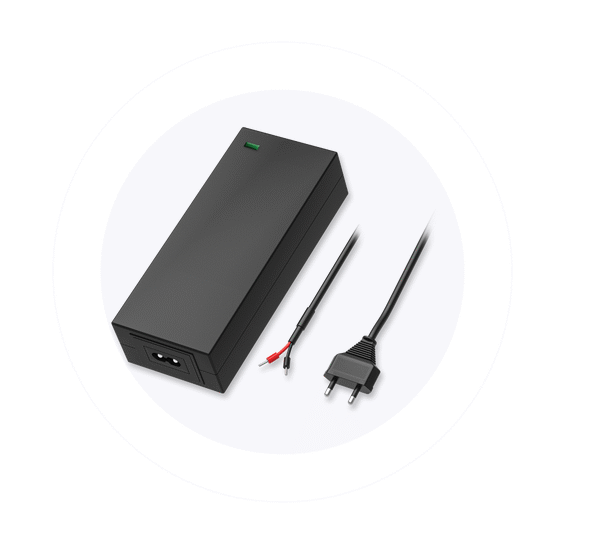 Teltonika - PR317EUA - EU power supply, 62W (AC/DC Power supply EU Plug 48V 1.3A 1500+2000mm with 2.5mm^2 wire ferrule) | Teltonika EU 2-PIN POWER SUPPLY 62W for TSW200 | EU 2-PIN POWER SUPPLY, 62W