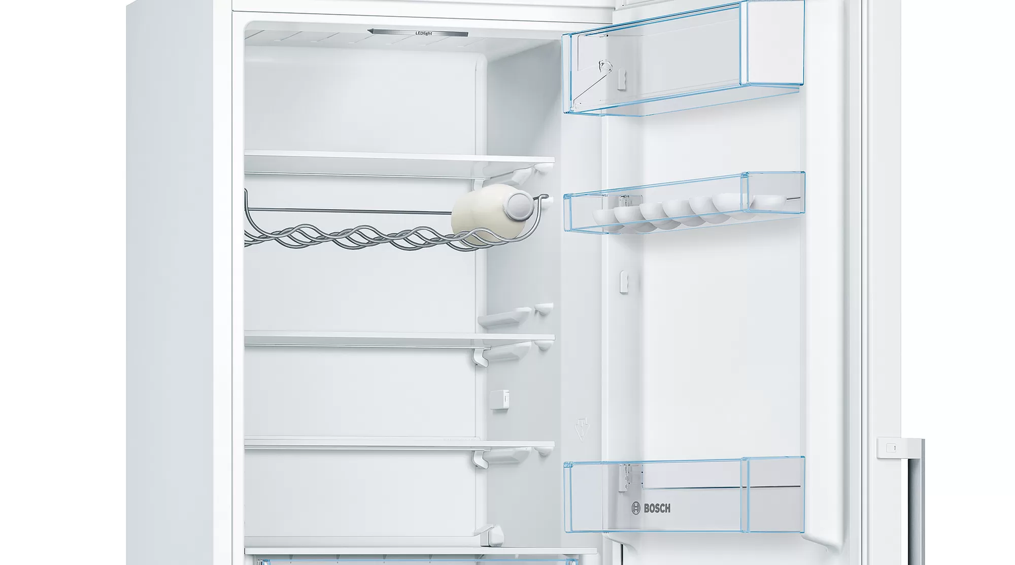 Bosch | Refrigerator | KGV366WEP | Energy efficiency class E | Free standing | Combi | Height 186 cm | Fridge net capacity 214 L | Freezer net capacity 94 L | 39 dB | White - Image 6