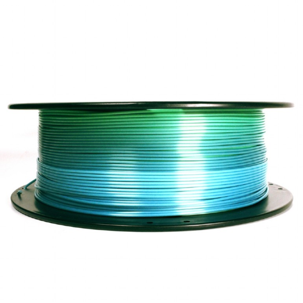 Flashforge Filament, PLA Silk Rainbow | 3DP-PLA-SK-01-BG | 1.75 mm diameter, 1kg/spool | Blue/Green - Image 3
