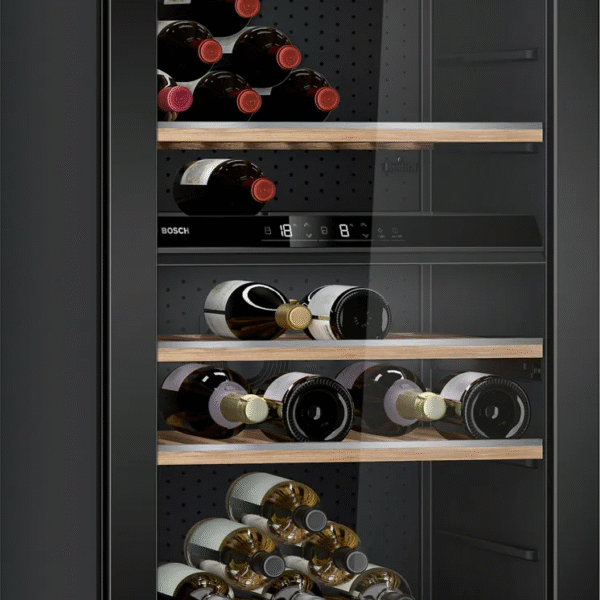 Bosch | Wine Cooler | KWK36ABGA | Energy efficiency class G | Free standing | Bottles capacity 199 | Black