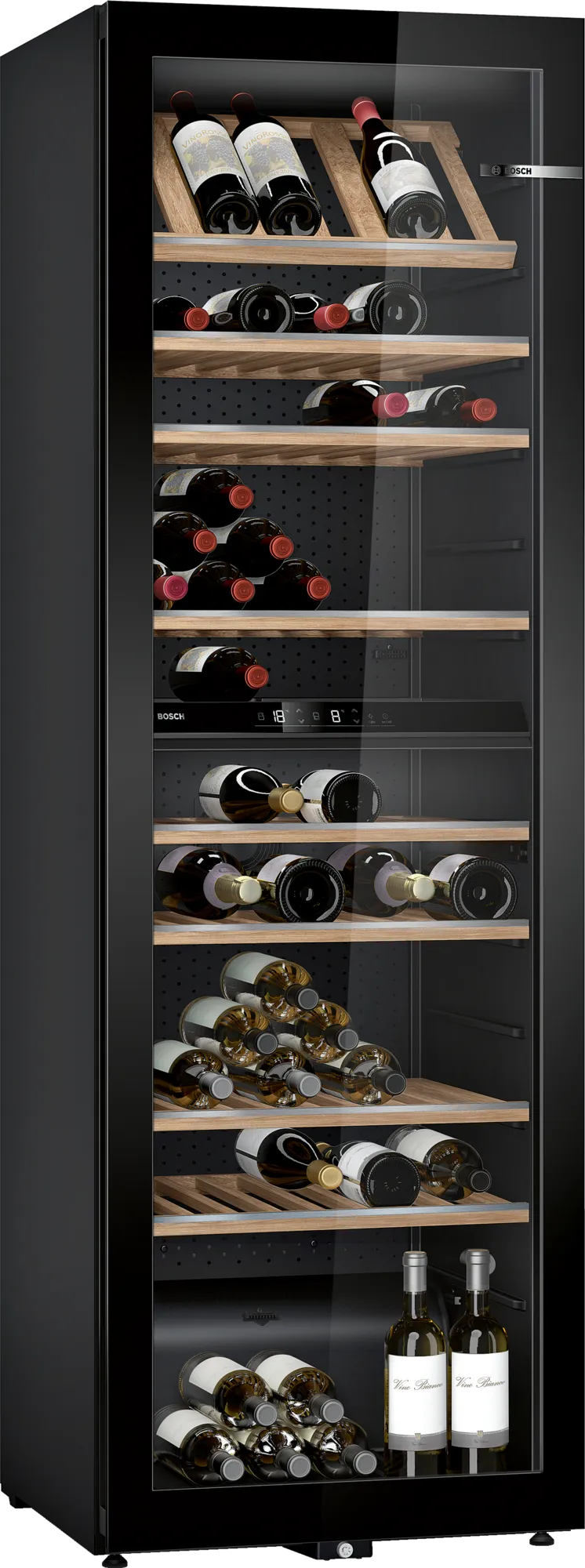 Bosch | Wine Cooler | KWK36ABGA | Energy efficiency class G | Free standing | Bottles capacity 199 | Black