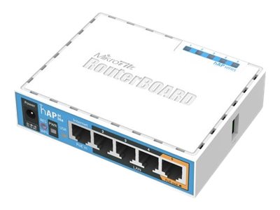 MikroTik | RB952Ui-5ac2nD | hAP ac lite | 802.11ac | 2.4/5.0 | 867 Mbit/s | 10/100 Mbit/s | Ethernet LAN (RJ-45) ports 5 | MU-MiMO Yes | PoE in/out - Image 2