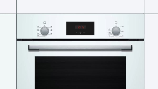 Bosch | Oven | HBF113BV1S | 66 L | Multifunctional | Manual | Mechanical control | Convection | Height 60 cm | Width 60 cm | White - Image 3