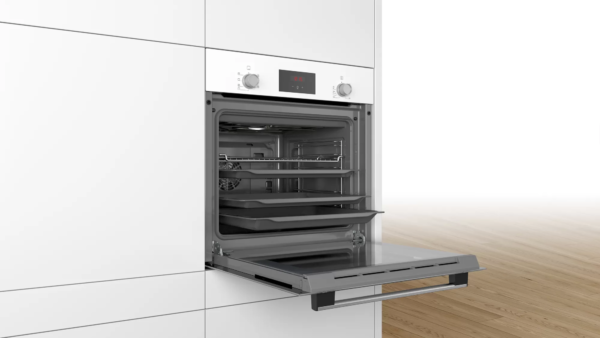 Bosch | Oven | HBF113BV1S | 66 L | Multifunctional | Manual | Mechanical control | Convection | Height 60 cm | Width 60 cm | White - Image 7