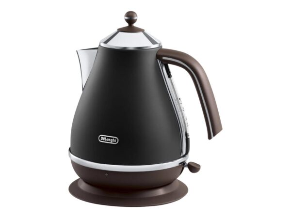 Delonghi | Icona Vintage | KBOV2001BK | Standard kettle | 2000 W | 1.7 L | Stainless steel | 360° rotational base | Black - Image 2
