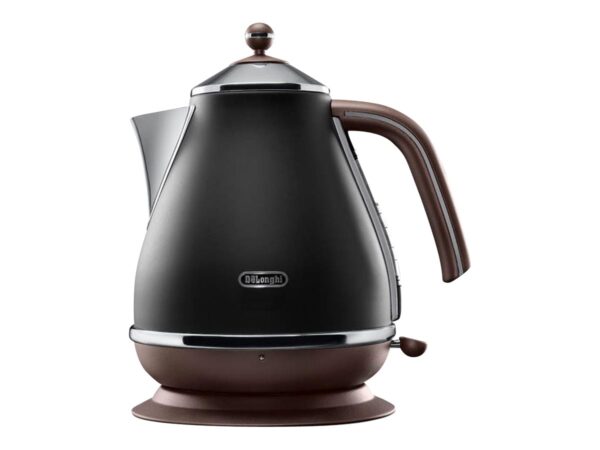 Delonghi | Icona Vintage | KBOV2001BK | Standard kettle | 2000 W | 1.7 L | Stainless steel | 360° rotational base | Black - Image 4