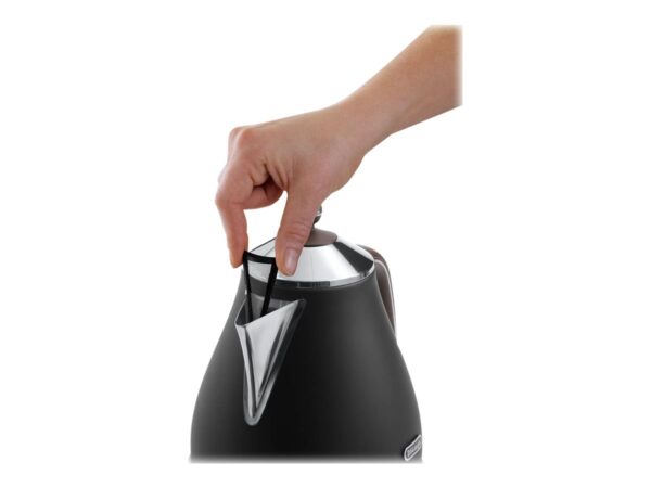 Delonghi | Icona Vintage | KBOV2001BK | Standard kettle | 2000 W | 1.7 L | Stainless steel | 360° rotational base | Black - Image 8