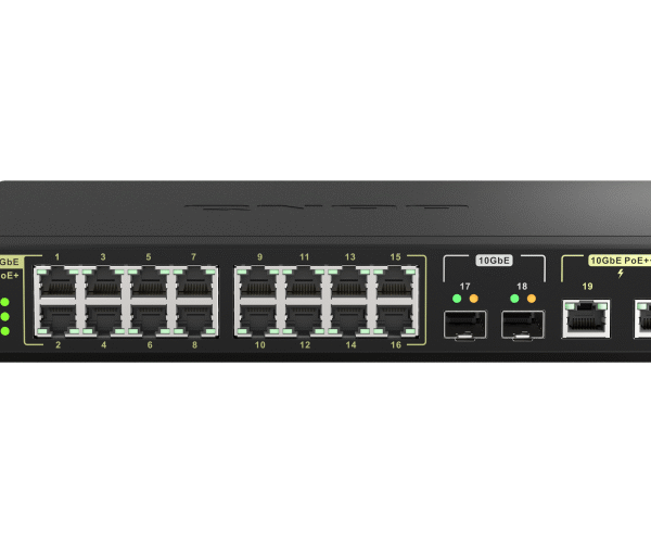 QNAP | 16 ports 2.5GbE RJ45 with PoE 802.3at (30W), 2 ports 10GbE SFP+, 2 ports 10GbE RJ45 with PoE 802.3bt (90W) | QSW-M2116P-2T2S | Web managed | Rackmountable | Power supply type Internal