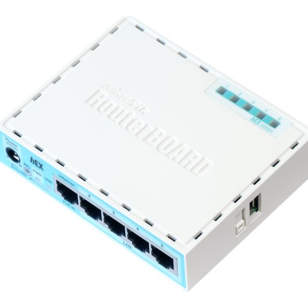 Mikrotik Wired Ethernet Router (No Wifi) RB750Gr3, hEX, Dual Core 880MHz CPU, 256MB RAM, 16 MB (MicroSD), 5xGigabit LAN, USB, PCB and Voltage temperature monitor, Beeper, IP20, Plastic Case, RouterOS L4 | Ethernet Router hEX | RB750Gr3 | No Wi-Fi | Ethernet LAN (RJ-45) ports 5 | Mesh Support No | MU-MiMO No | No mobile broadband | 1 | 12 month(s)