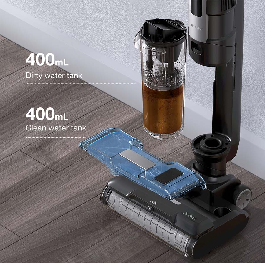 Jimmy | Vacuum cleaner and washer | HW9 | Cordless operating | Handstick/Handheld | Washing function | 300 W | 25.2 V | Operating time (max) 30 min | Black | Warranty 24 month(s) - Image 6