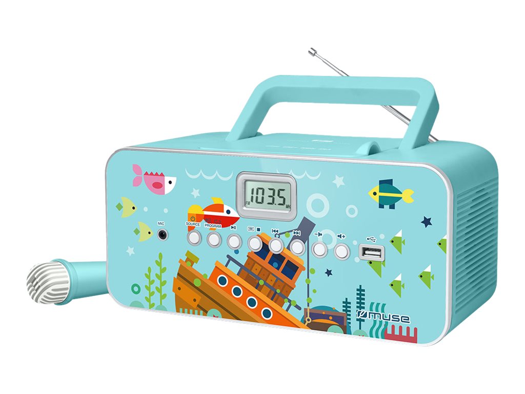 Muse | M-29KB | Portable radio CD/MP3 player with USB | 30 W | Image - Image 2