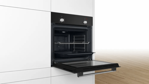Bosch Oven | HBF010BA0 | 66 L | Electric | Manual | Knobs | Height 59.5 cm | Width 59.4 cm | Black - Image 4