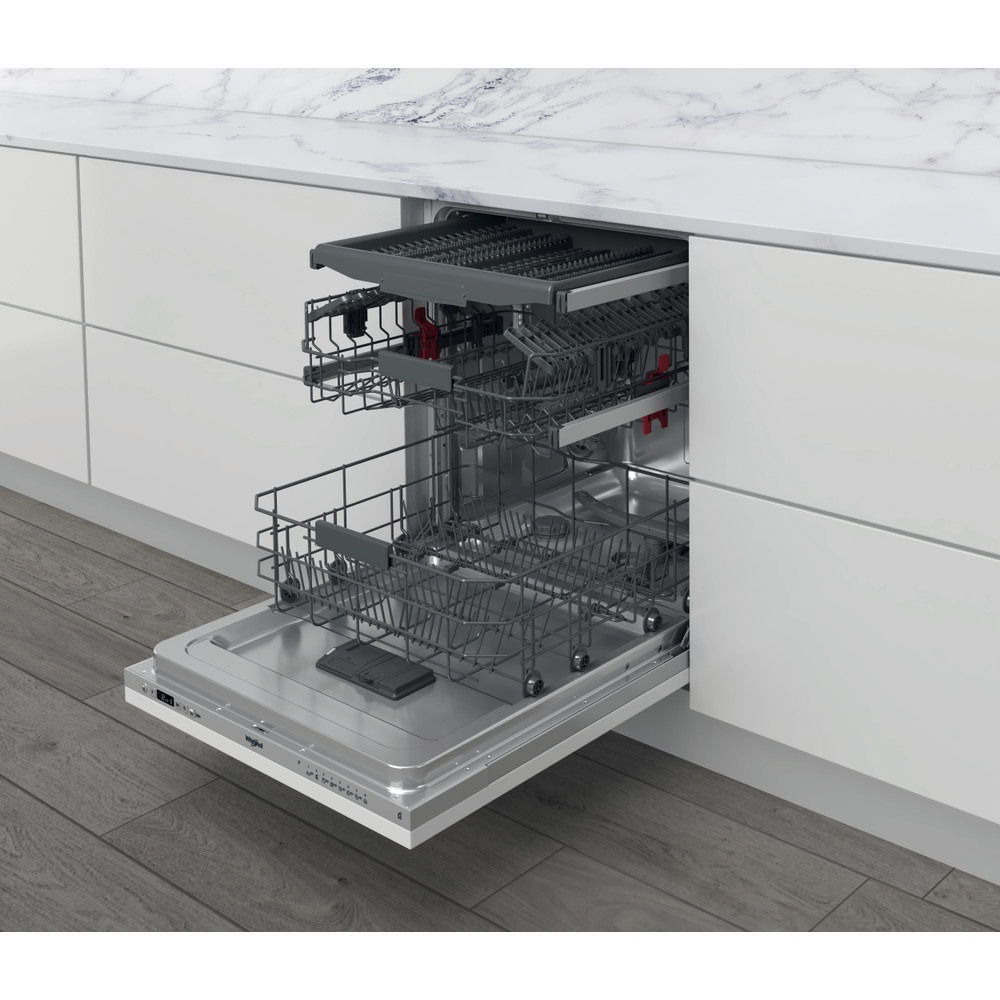 Dishwasher | WIC 3C26 F | Built-in | Width 59.8 cm | Number of place settings 14 | Number of programs 8 | Energy efficiency class E | White - Image 2