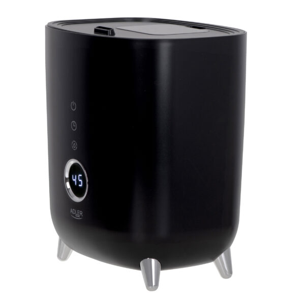 Adler | AD 7972 | Humidifier | 23 W | Water tank capacity 4 L | Suitable for rooms up to 35 m² | Ultrasonic | Humidification capacity 150-300 ml/hr | Black - Image 3