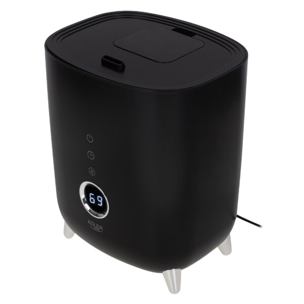 Adler | AD 7972 | Humidifier | 23 W | Water tank capacity 4 L | Suitable for rooms up to 35 m² | Ultrasonic | Humidification capacity 150-300 ml/hr | Black - Image 4